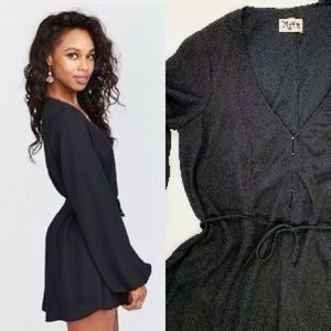 Show Me Your Mumu Bailey Tie Back Romper, black